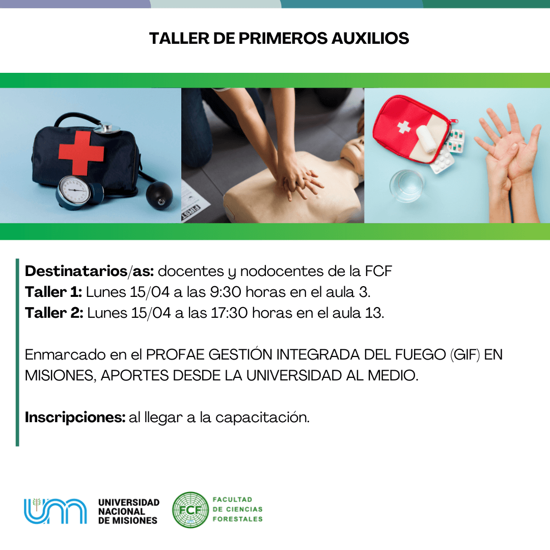 Taller De Primeros Auxilios Para Docentes Y Nodocentes De La Fcf